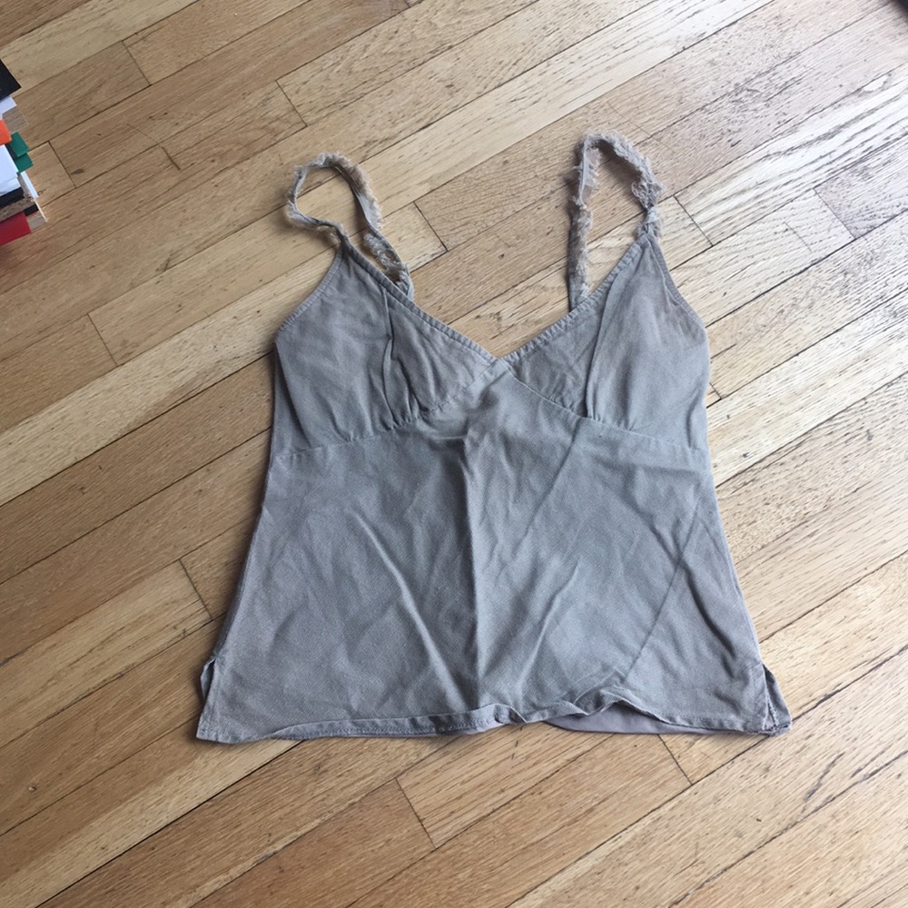 Tocca mesh layer over cotton top